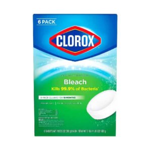 Clorox Automatic Toilet Bowl Cleaner Tablets With Bleach - 6 Ct