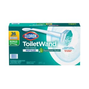 Clorox – ToiletWand Toilet Cleaning Kit, Rainforest Rush, 1 Handle + 36 Refills