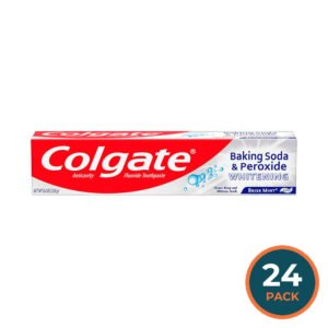Colgate – Baking Soda & Peroxide Whitening Toothpaste, Brisk Mint 8 oz – 24 Pack