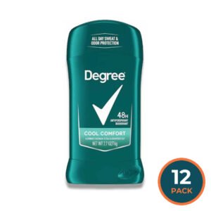 Degree Men Cool Comfort Antiperspirant Deodorant Invisible Solid, 2.7 oz - 12 Pack