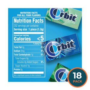 Orbit Gum Variety Box 14 Pieces Each - 18 Packs