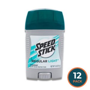 Speed Stick Regular Light Deodorant for Men  1.8 oz - 12 Pack