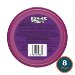 Ice Breakers Sours Sugar Free Mints, Mixed Berry, Strawberry, Cherry - 8 Pack