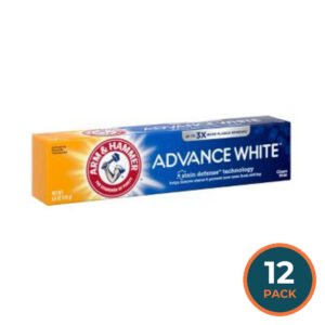 Arm & Hammer White Extreme Whitening Advance Toothpaste Stain Defense 6 oz - 12 Pack