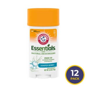 Arm & Hammer Essentials Natural Deodorant Juniper Berry Scent 2.5 oz - 12 Pack