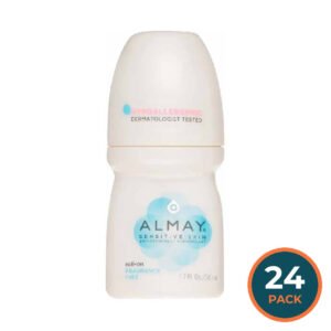 Almay - Anti-Perspirant & Deodorant Roll-On Sensitive Skin Fragrance Free - 1.7 OZ  - 24 Pack