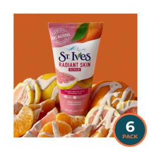 St. Ives Radiant Skin Pink Lemon & Mandarin Orange Scrub  6 Oz - 6 Pack
