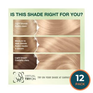 Garnier Nutrisse Nourishing Color Creme - Extra-Light Natural Blonde 100 (Chamomile) - 12 Pack