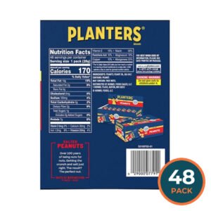 Planters Salted Peanuts - 1 oz Packs, 48 Count Box