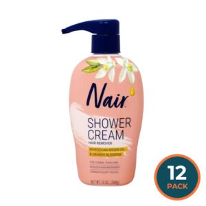 Nair Hair Remover Shower Power Max Argan Oil 13 oz - 12 Pack