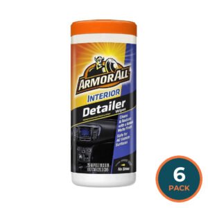 Armor All Interior Detailer Wipes Automotive Wash 25 ct  - 6 Pack