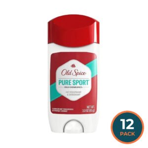 Old Spice High Endurance Antiperspirant Deodorant for Men Pure Sport Scent 3 oz -12 pack