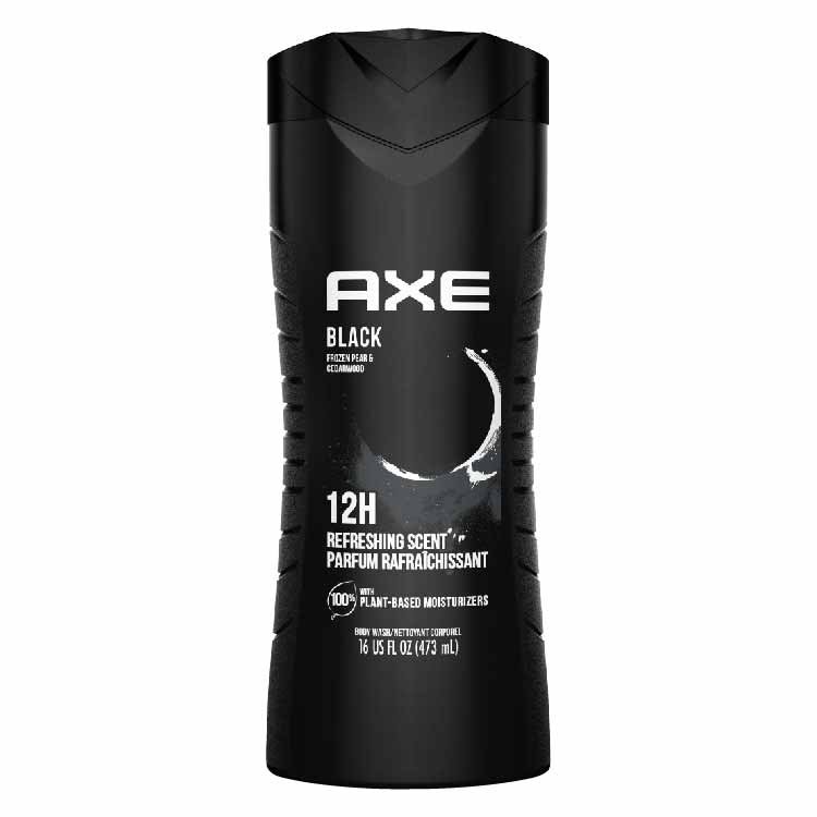 Axe Body Wash Black Frozen Pear & Cedarwood Scent - 16 fl oz- 4 Pack