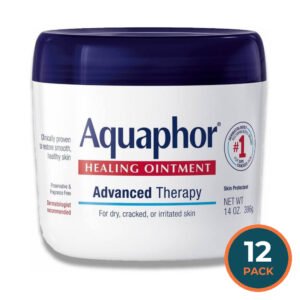 Aquaphor Healing Ointment Skin Protectant and Moisturizer for Dry and Cracked Skin - 14oz - 12 Pack