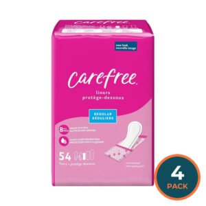 Carefree Actifresh Panty Liners, Regular To Go Unscented (216 ct.) - 4 Pack