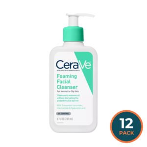 CeraVe Foaming Face Wash, Facial Cleanser for Normal to Oily Skin 8 fl oz - 12 Pack