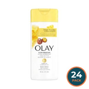 Olay – Ultra Moisture Body Wash with Shea Butter, 3 fl oz – 24 Pack