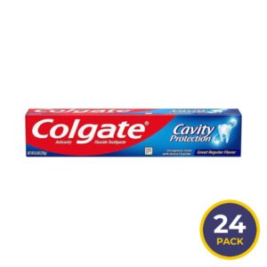 Colgate - Cavity Protection Toothpaste with Fluoride, Great Regular Flavor 6 oz - 24 Pack
