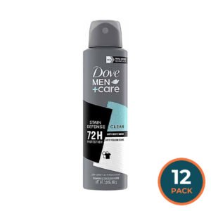 Dove Men Antiperspirant & Deodorant Dry Spray Stain Defense  3.8 oz - 12 Pack