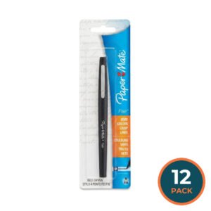 Paper Mate Flair Felt Tip Pens, Medium Point Black, 2 Count - 36 Pack
