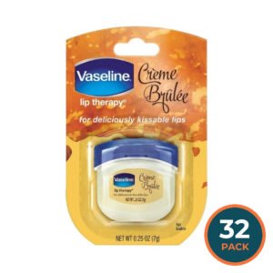 Vaseline Lip Therapy Creme Brulee Lip Balm 0.25 oz -32 Pack - Travel Size