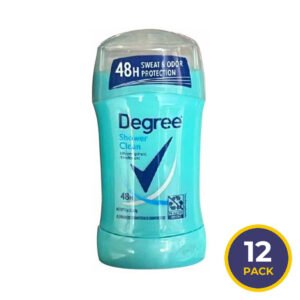 Degree Shower Clean Dry Protection Antiperspirant Deodorant Stick, 1.6 Oz - 12 Pack