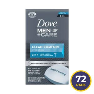 Dove - Bar Soap Men+Care Clean Comfort  - 3.75 Oz - 6 Ct - 12 Pack (72ct)