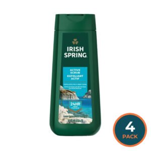Irish Spring - Active Scrub, Body Wash - 20 Oz  - 4 Pack