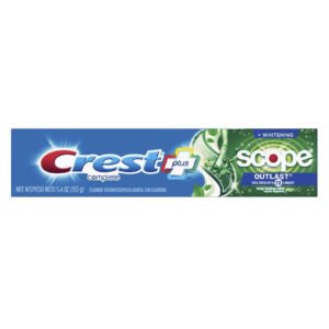 Crest - Complete Whitening Scope Outlast Toothpaste, Mint 5.4 oz - 12 Pack
