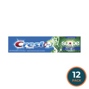 Crest - Complete Whitening Scope Outlast Toothpaste, Mint  5.4 oz - 12 Pack