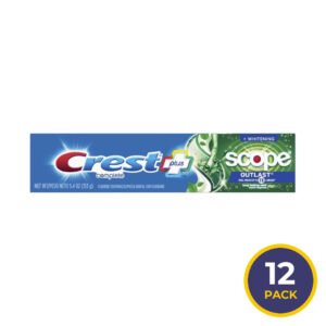 Crest - Complete Whitening Scope Outlast Toothpaste, Mint  5.4 oz - 12 Pack