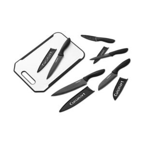 Cuisinart - Ceramic-Coated Knife Set + Cutting Board - 11 Count