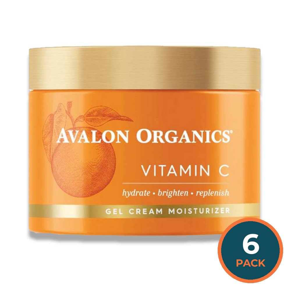 Avalon - Organics Gel Cream Moisturizer with Vitamin C- 1.7 Oz - 6 Pack