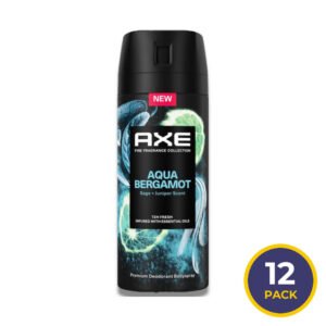 Axe - Body Spray Deodorant 4 oz for Men Aqua Bergamot - 12 pack