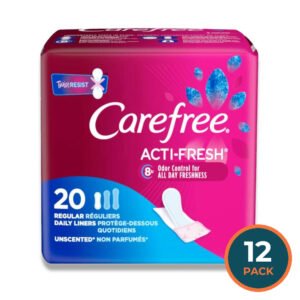 Carefree Acti-Fresh Unscented Regular 20 Ct - 12 Pack