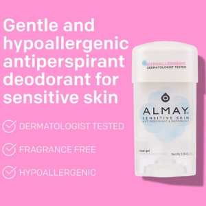 Almay - Anti-Perspirant & Deodorant, Clear Gel, Fragrance Free - 2.25 Oz - 24 Pack