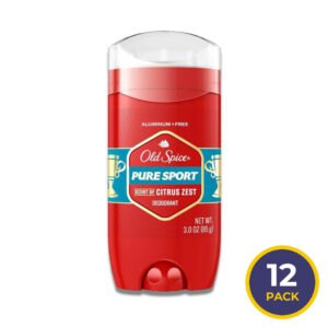 Old Spice -  Antiperspirant & Deodorant, Red Zone Pure Sport for Men, Stick - 3 Oz - 12 Pack