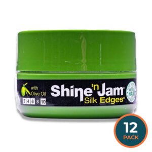 Ampro - Shine-n-Jam Edges, Provides Firm Hold with Non-Greasy Shine - 2.25 Oz - 12 Pack