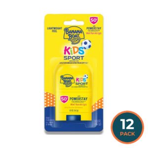 Banana Boat - Kids Sport Stick SPF 50  0.5 Oz - 12 Pack - Travel Size