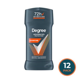 Degree -  Antiperspirant Deodorant Stick, Advanced Protection, Men Adventure - 2.6 Oz - 12 Pack