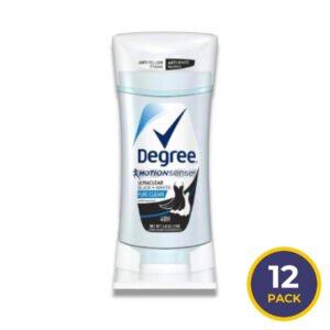 Degree -UltraClear Antiperspirant Deodorant Black+White Pure Clean Stick 2.6 oz - 12 Pack