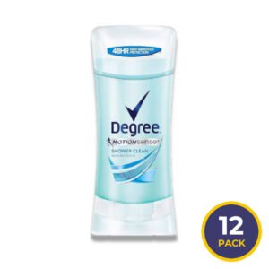 Degree - Women Antiperspirant Deodorant, Shower Clean, Stick - 2.6 Oz - 12 Pack
