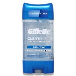 Gillette Anti-Perspirant & Deodorant Clear Gel Cool Wave 3.8 Oz - 12 Pack