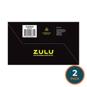 ZULU Stainless Insulated Water Bottle, 2 Pack (Pink/White) - 26 Oz