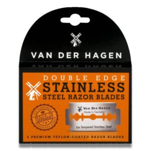 Van Der Hagen - Steel Razor Blades Double Edge Stainless - 5 Ct - 24 Pack