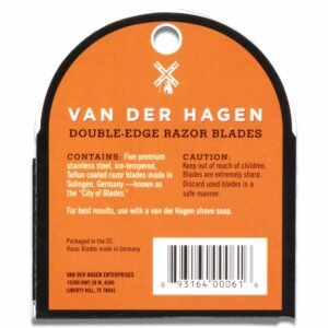 Van Der Hagen - Steel Razor Blades Double Edge Stainless - 5 Ct - 24 Pack