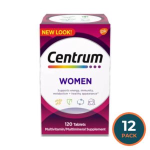 Centrum - Women Multivitamin, Multimineral Supplement - 120 Tablets - 12 Pack