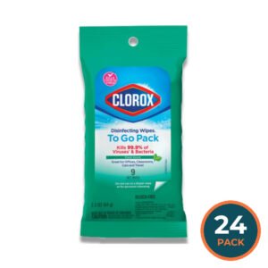 Clorox - Disinfecting Wipes, Fresh Scent - 9 Ct - 24 Pack - Travel Size -