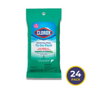 Clorox - Disinfecting Wipes, Fresh Scent - 9 Ct - 24 Pack - Travel Size -