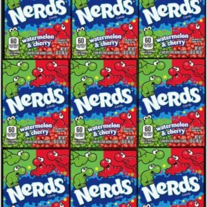 Nerds - Watermelon and Wild Cherry Candy - 1.65 Oz - 36 ct - 10 Pack